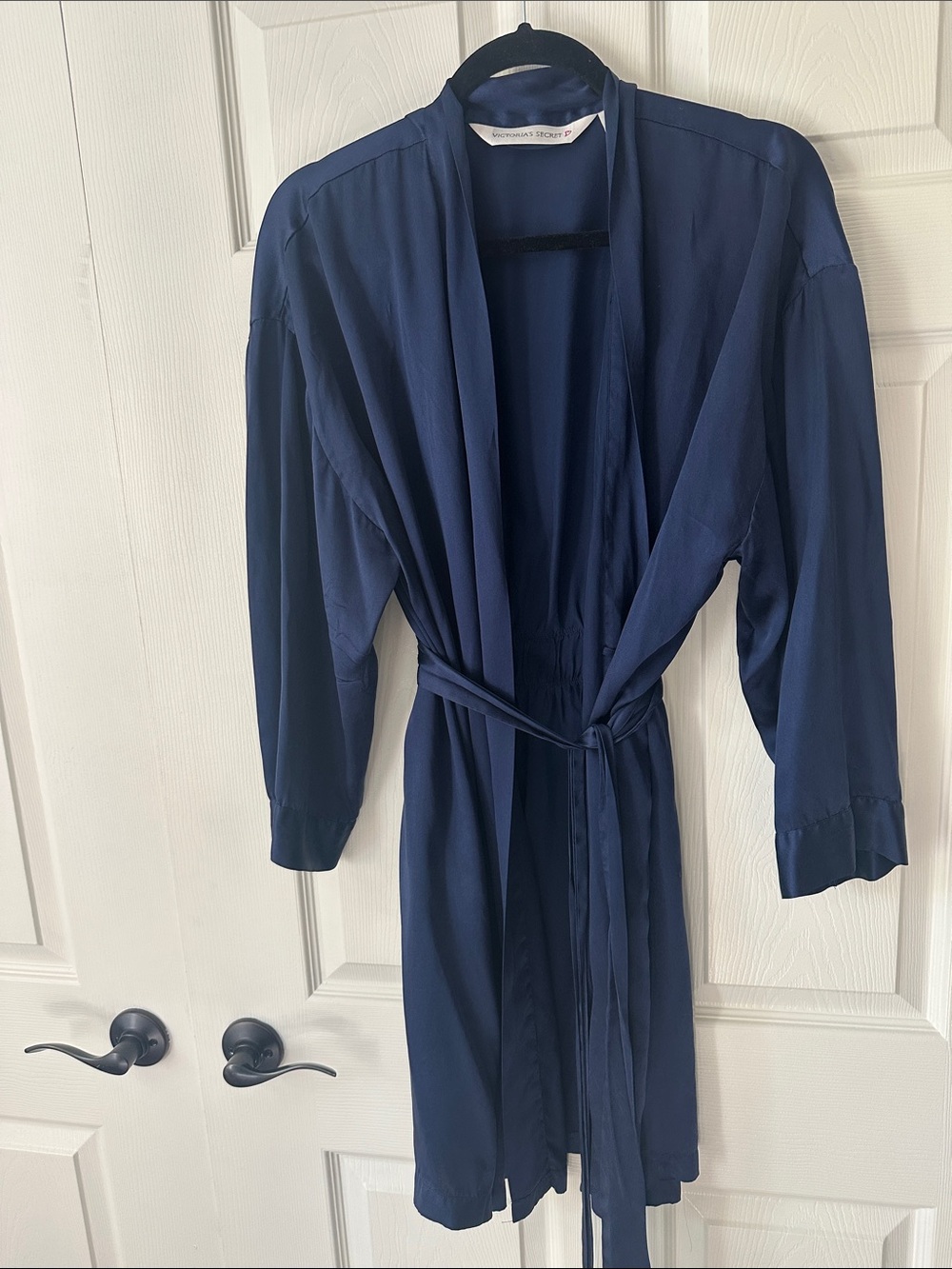 Victoria's Secret Navy Silk Robe